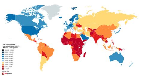 gdp per capita by country 2017